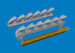 Messerschmitt BF109G-6 Exhaust stacks (Tamiya) E672406