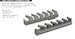 P51D Mustang Exhaust stacks (Tamiya) E672411