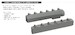 P51D Mustang Exhaust stacks with fairing (Tamiya) E672412