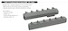 P51D Mustang Exhaust stacks with fairing (Tamiya) E672412