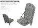 P51D Mustang Seat with integral Belts (Eduard) E672413