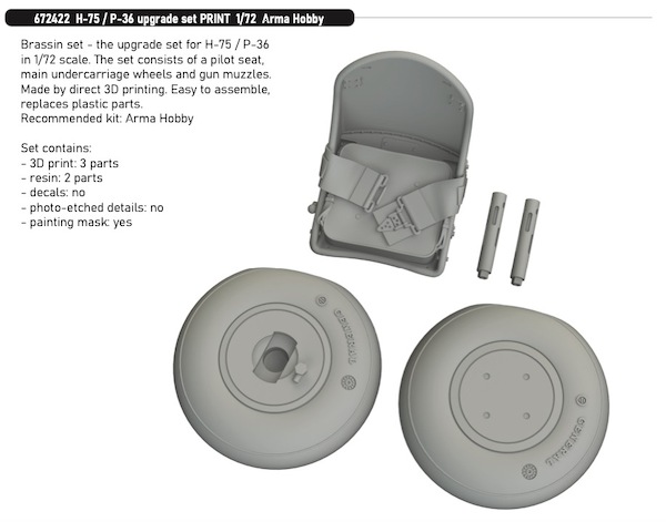 Curtiss H75/P36 Hawk Upgrade set (Arma Hobby)  E672422