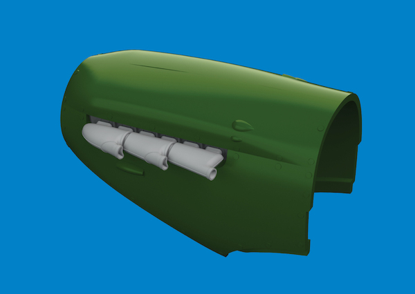 Spitfire MKI/II/V Three stacks exhaust - rounded (IBG)  E672423