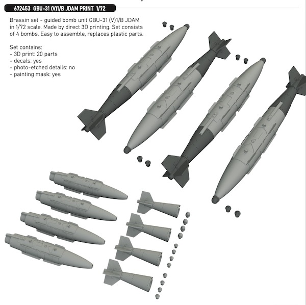 GBU31(V) 1/B JDAM (4x)  E672453