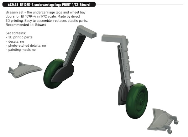 Messerschmitt Bf109K-4 Undercarriage Legs (Eduard)  E672458