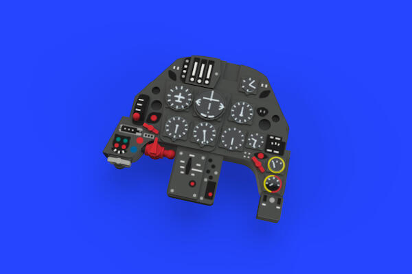 Messerschmitt Bf109G-6 Löök Instrument Panel and seatbelts (Eduard) E674006
