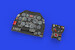 North American P51D-5 Mustang Löök Instrument Panel and seatbelts (Eduard) E674012