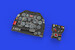 North American P51D-5 Mustang Löök Instrument Panel and seatbelts (Eduard) E674012