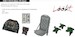 North American P51D-10 Mustang Löök+ Instrument Panel and seatbelts, Seat & Gunsight (Eduard) E674016
