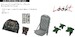 North American P51D-10 Mustang Löök+  Instrument Panel and seatbelts, Seat & Gunsight (Eduard) E674016