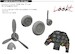 Messerschmitt Bf109G-10 Löök + Instrument Panel and seatbelts, Propeller and wheels (Eduard) E674020