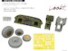 B24H Liberator Löök + Instrument Panel and seatbelts, Wheels and mask  (Airfix) E674021