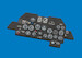 P47D Thunderbolt Bubbletop Löök Instrument Panel and seatbelts (Tamiya) E674025