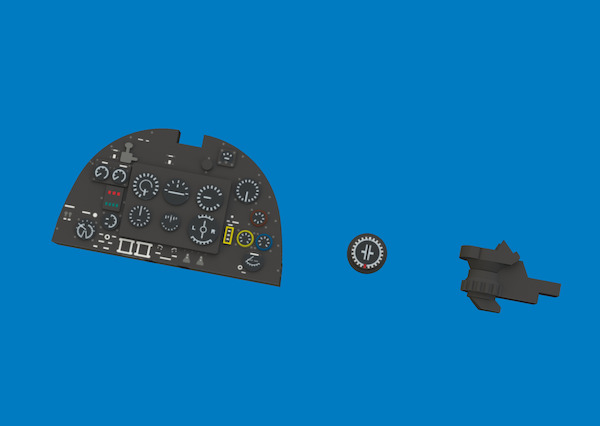 Spitfire MKVb  Löök Instrument Panel and seatbelts (Tamiya)  E674027