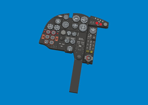 Mosquito FB MkVI Löök Instrument Panel and seatbelts (Tamiya) E674032