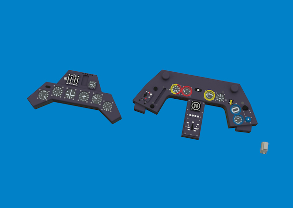 Focke Wulf FW190A-3 Löök Instrument Panel and seatbelts (Tamiya) E674034