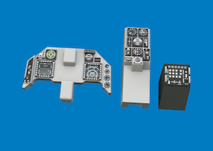F16CJ Block 50 Löök Instrument Panel and seatbelts (Tamiya)  E674040
