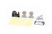 P51B/C Mustang Löök+ Instrument Panel and seatbelts, Diamond Tread Wheels, Exhaust with Fairing Stacks (Arma Hobby) E674051