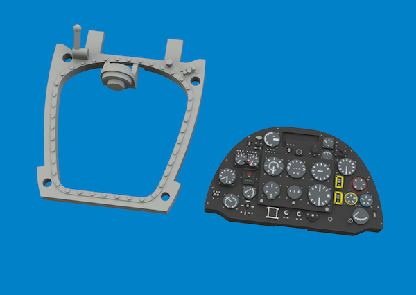 Spitfire MKII Löök Instrument Panel and seatbelts (IBG) E674053
