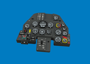 Messerschmitt BF109K-4 Löök Instrument Panel and seatbelts (Eduard) E674064