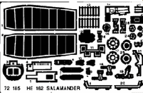 Detailset Heinkel HE162 (Dragon)  E72-185