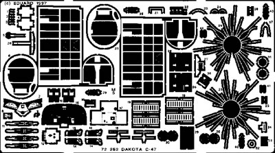 Detailset Douglas C47 Dakota (Italeri) E72-252