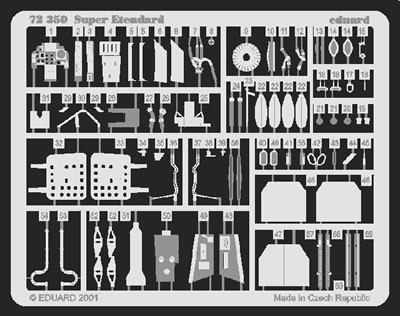 Detailset Super Etendard (Academy)  E72-350