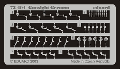 Detailset German Gunsights  E72-404