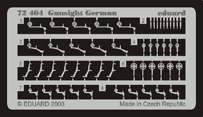 Detailset German Gunsights E72-404