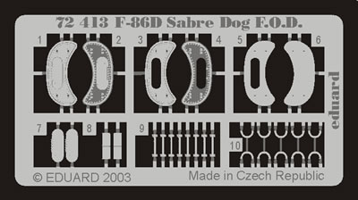 Detailset F86D Sabre dog F.O.D. (Hasegawa) E72-413