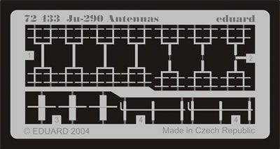 Detailset Ju290 antenna`s (Revell)  E72-433