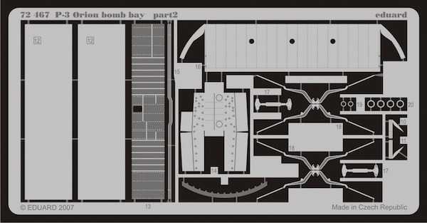 Detailset Lockheed P3 Orion Bomb bay  E72-467