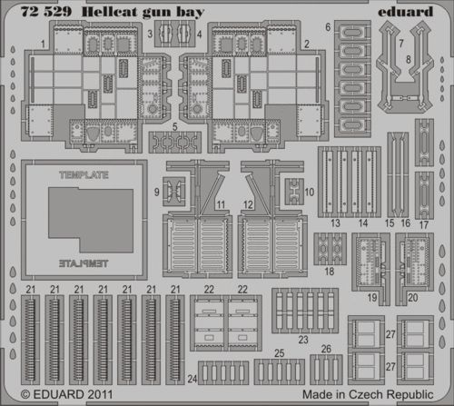 Detailset Hellcat Gun Bay (Eduard) E72-529