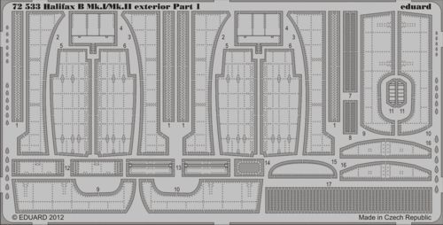 Detailset Halifax B MKI/MKII exterior (Revell)  E72-533