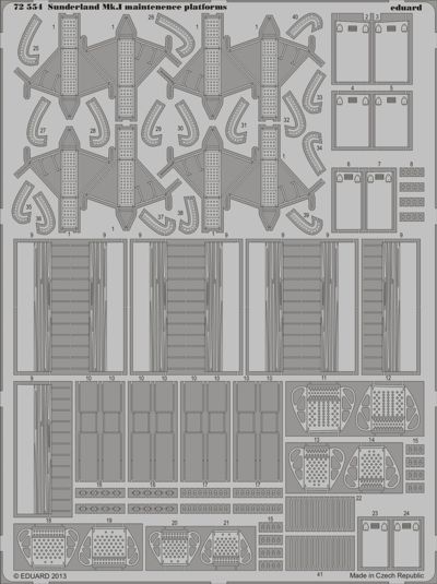 Detailset Sunderland MK1 Maintenance Platforms (Italeri)  E72-554