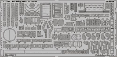 Detailset Sea King HC4 exterior (Cyber Hobby)  E72-558