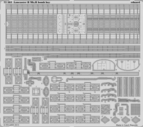 Detailset Lancaster B MkII Bombay (Airfix)  E72-563