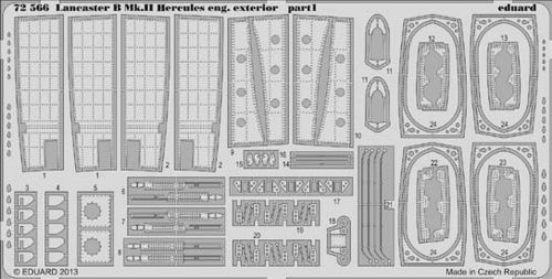 Detailset Lancaster B MkII Exterior (Airfix)  E72-566