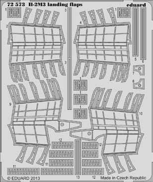 Detailset Ilyushin IL2M3 Landing Flaps (Tamiya)  E72-573