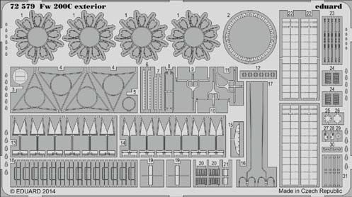 Detailset Focke Wulf FW200C Exterior (Trumpeter)  E72-579