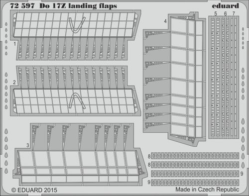 Detailset Dornier Do17Z Landing Flaps (Airfix)  E72-597