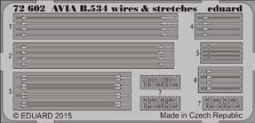 Detailset Avia B634 Wires and stretchers (Eduard) E72-602