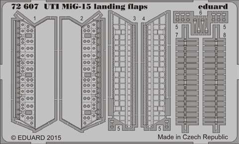 Detailset MiG15UTI Landingflaps (Eduard)  E72-607
