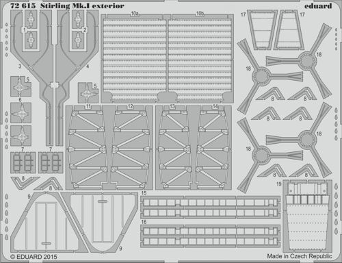 Detailset Short Stirling Exterior (Italeri) E72-615