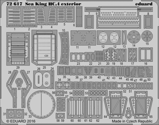 Detailset Sea King HC4 exterior (Airfix) E72-617