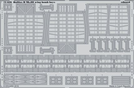 Detailset Halifax B MKIII Wing Bomb Bays (Revell) E72-626