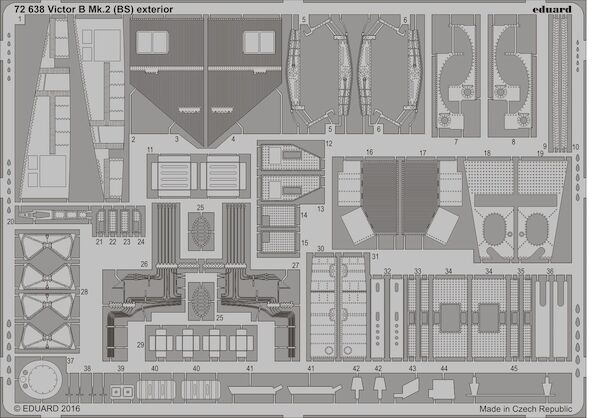 Detailset Victor B MK2 (BS) Exterior (Airfix)  E72-638