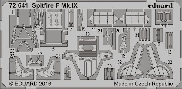 Detailset Spitfire F MKIX (Eduard)  E72-641