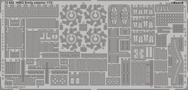 Detailset H8K-2 Emily Exterior (Hasegawa)  E72-652
