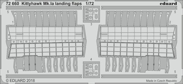 Detailset Curtiss Kittyhawk MK1a Landing Flaps (Special Hobby)  E72-660